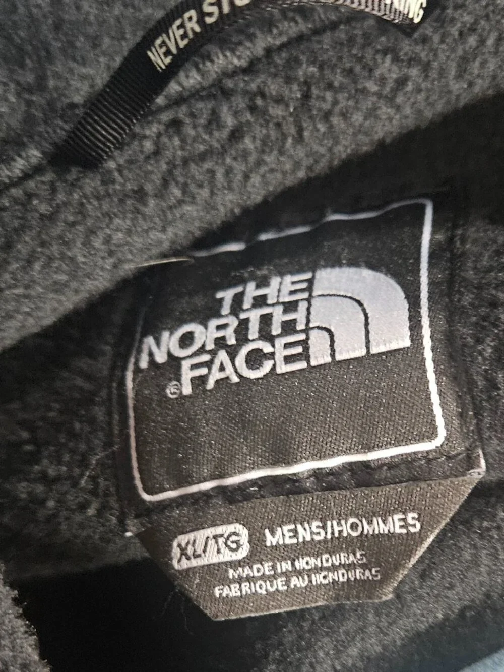 Mens North Face Denali XL Black Jacket